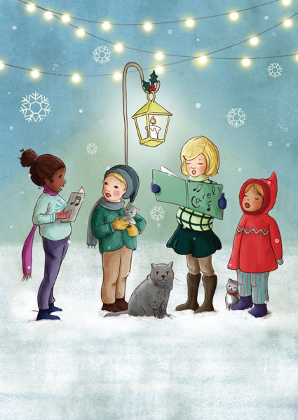 Carol Singers | Kaart Belle & Boo
