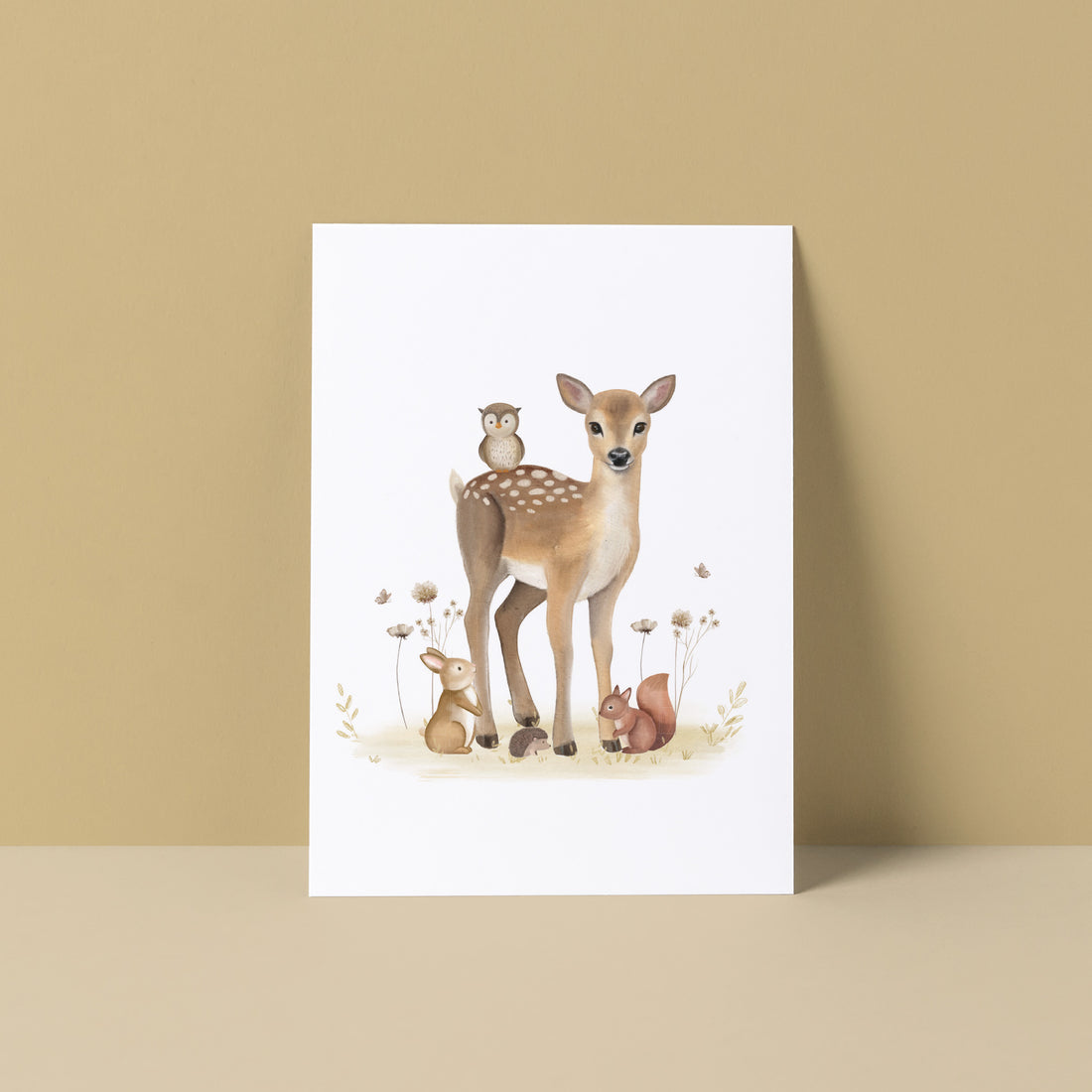 Bosdieren | Kaart Studio Poppybird