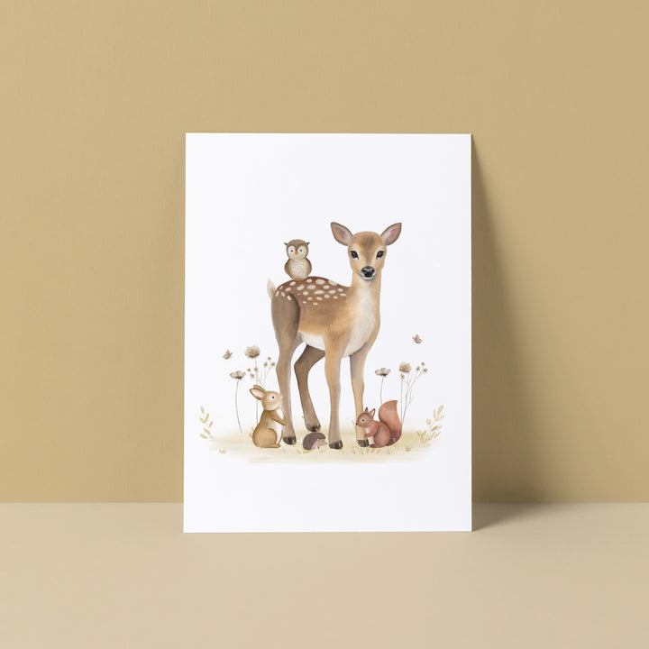 Bosdieren | Kaart Studio Poppybird
