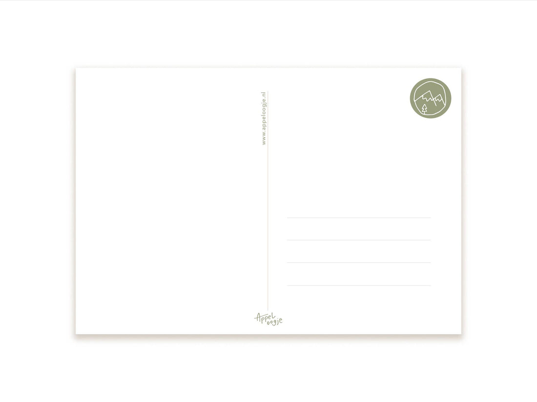 Ansichtkaart boerderijdieren hoera | Kaart Appeloogje