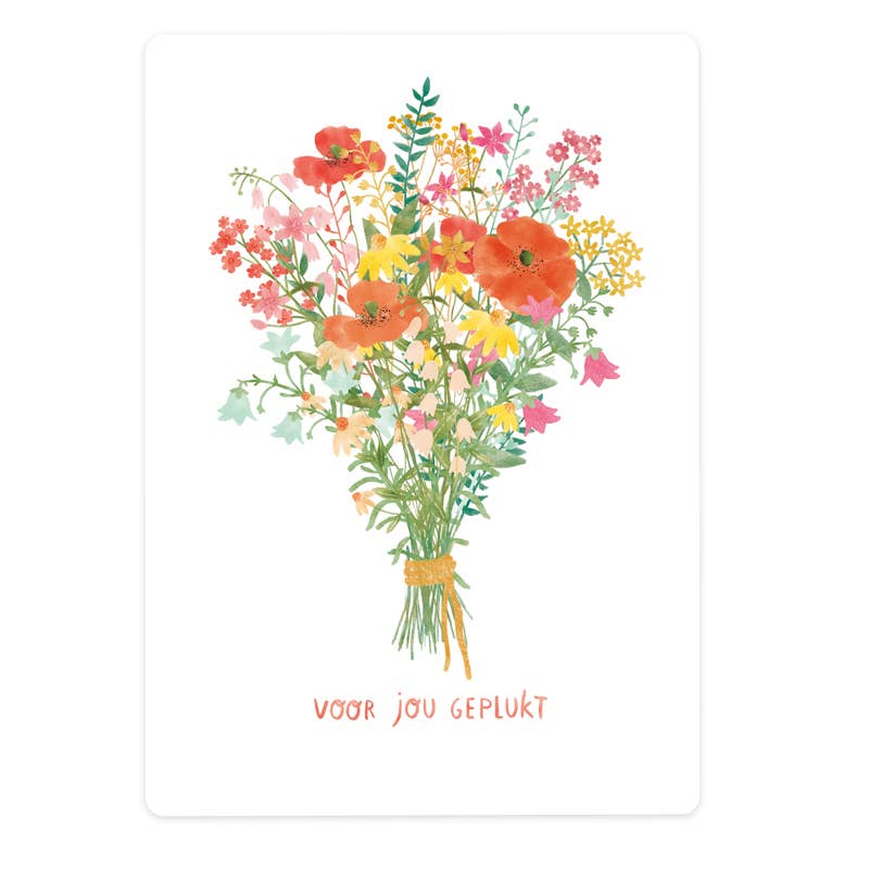 'Veldboeket - Voor Jou Geplukt' | Kaart The Lemonbird