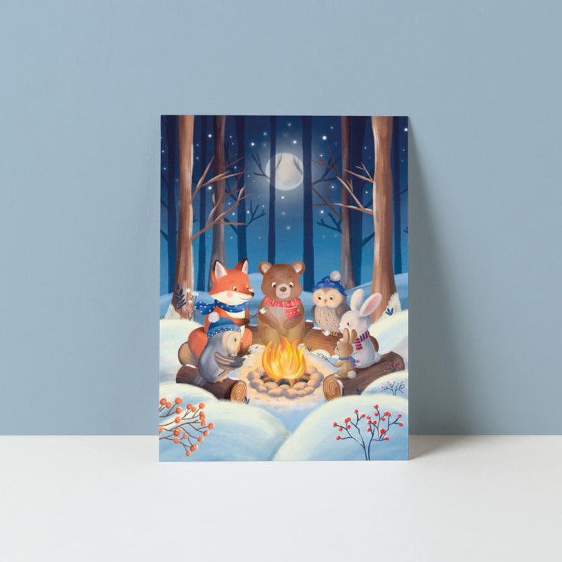Cosy kampvuur | Kaart Studio Poppybird