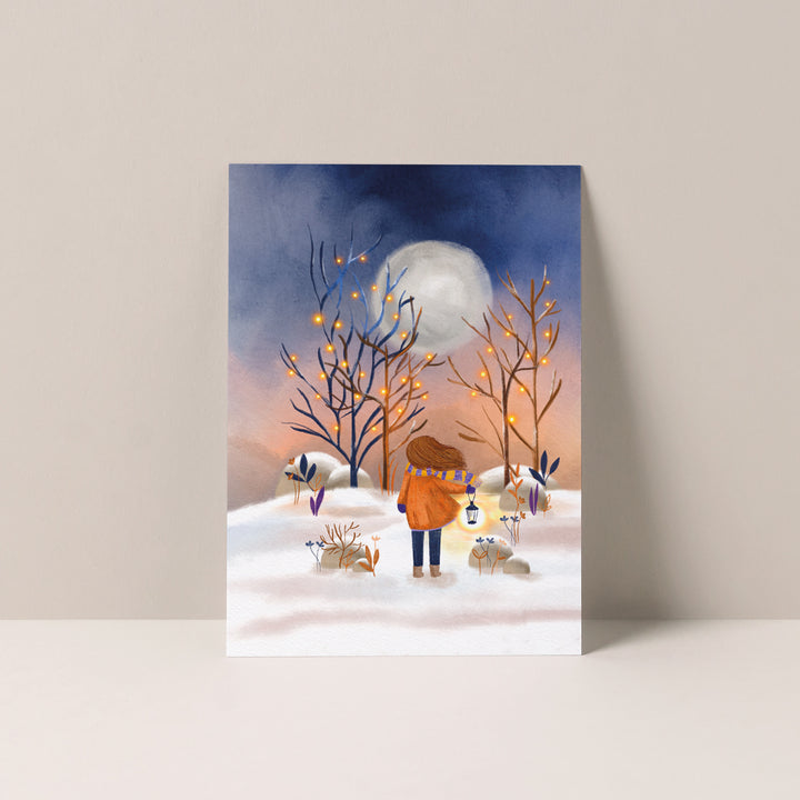 Lichtjes in de nacht | Kaart Studio Poppybird
