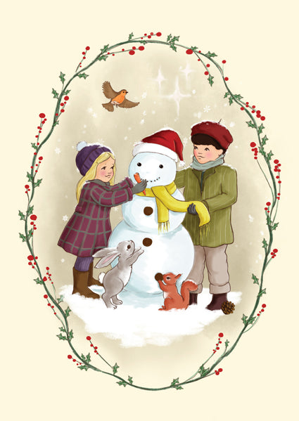 Woodland Snowman | Kaart Belle & Boo