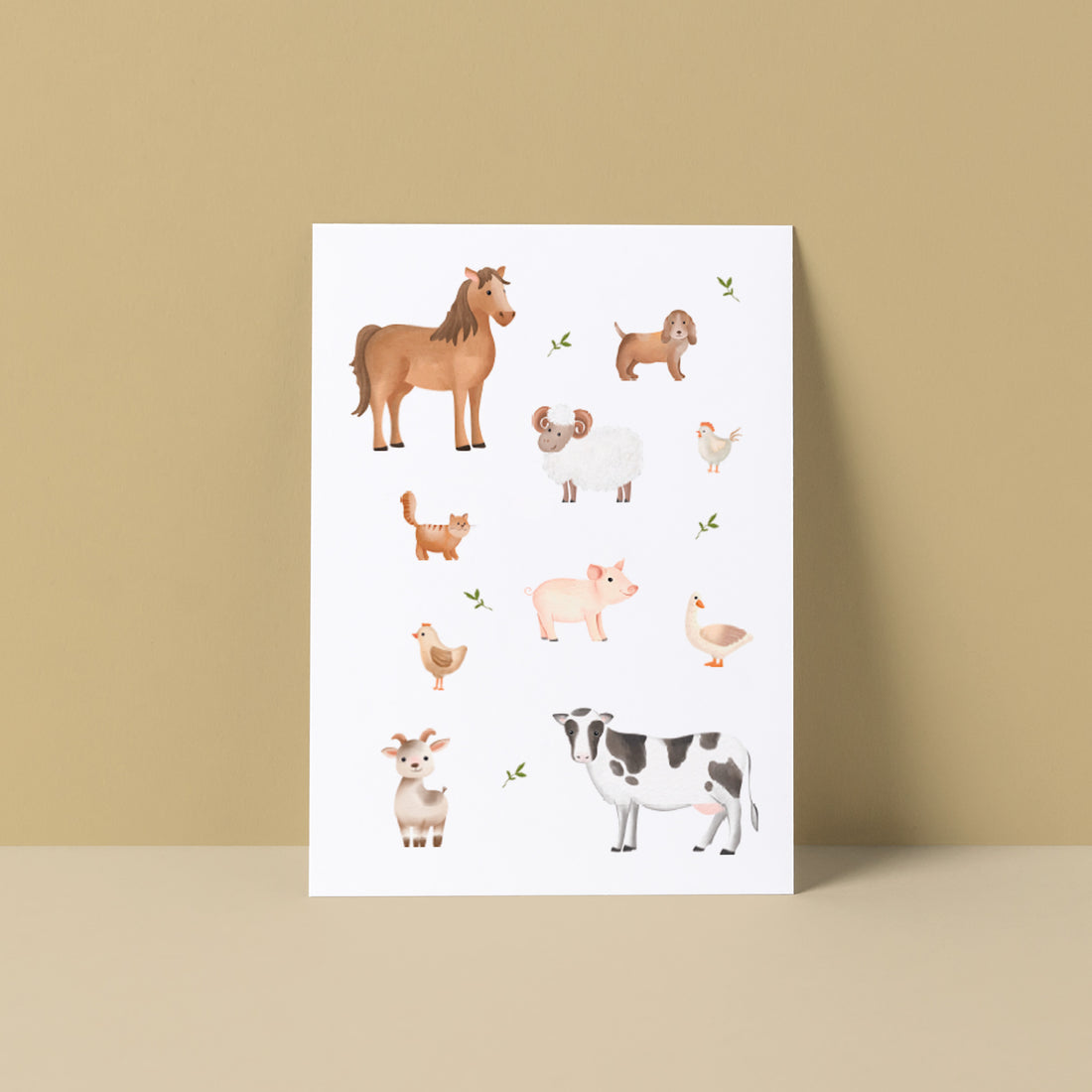 Boerderij diertjes | Kaart Studio Poppybird