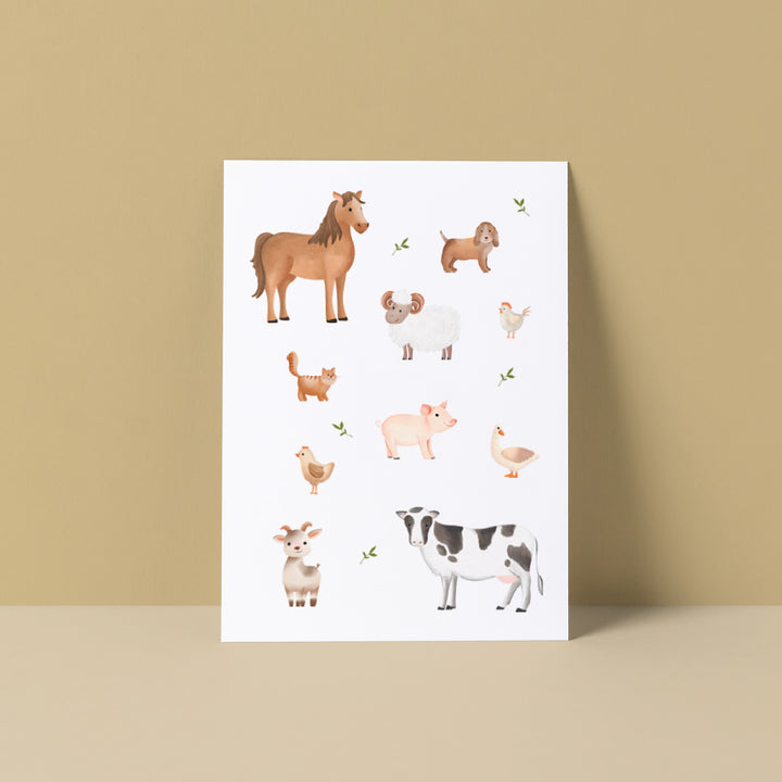 Boerderij diertjes | Kaart Studio Poppybird