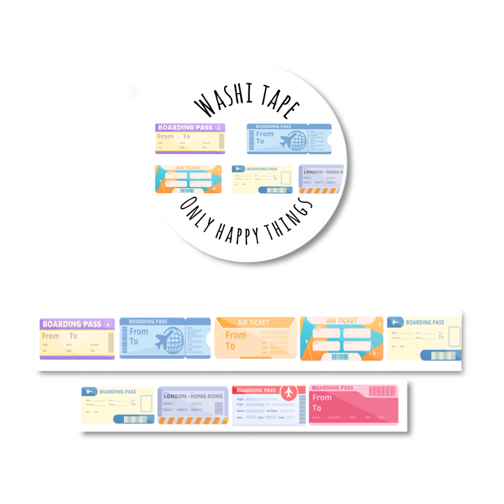 Washi-tape instapkaarten | Washitape Only Happy Things