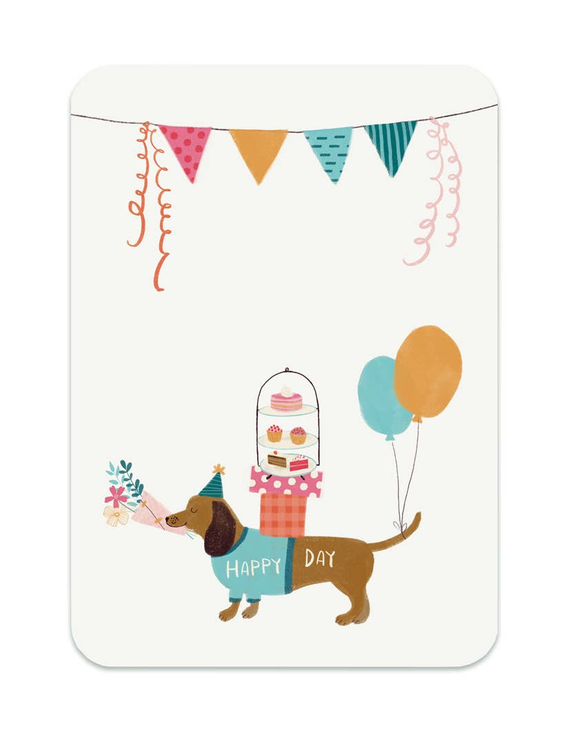 'Teckel Feestje' Happy Day | Kaart The Lemonbird