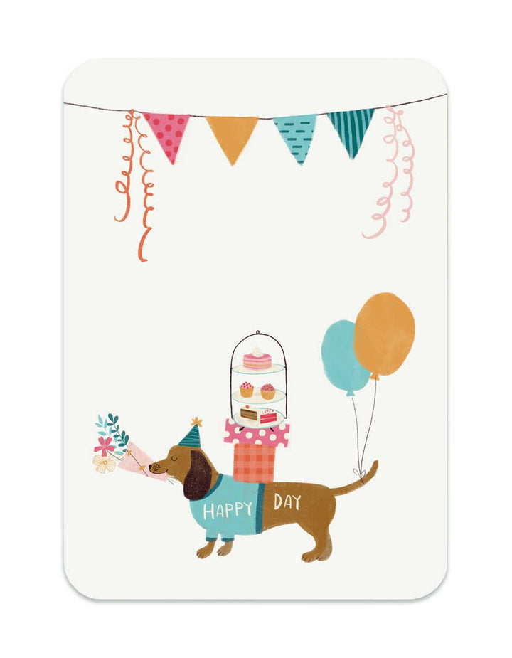 'Teckel Feestje' Happy Day | Kaart The Lemonbird