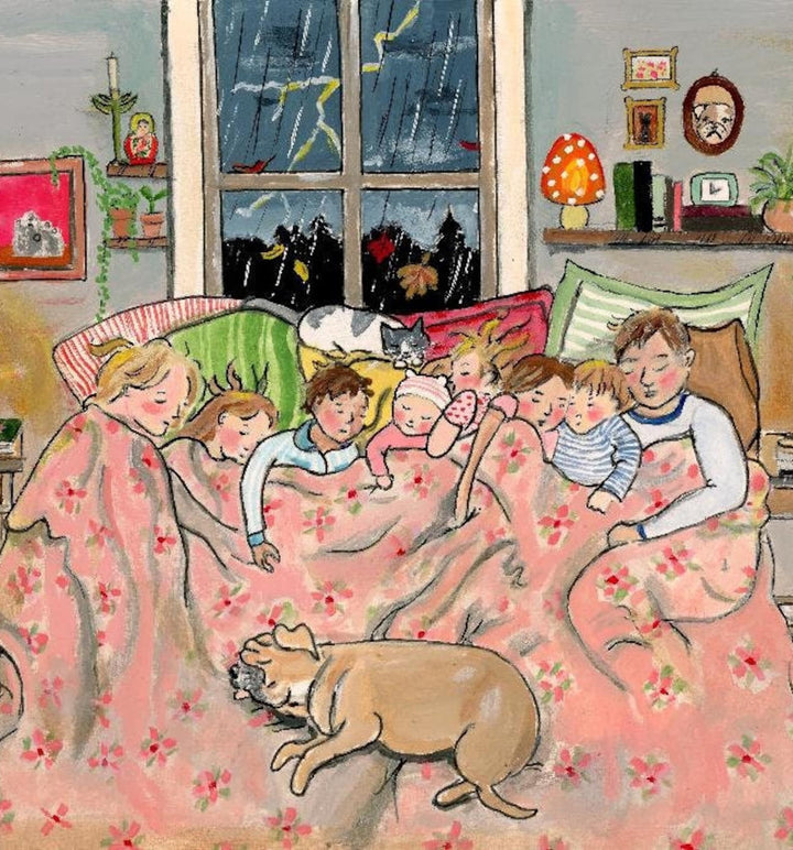 Warm in bed | Kaart Gwen van Knippenberg