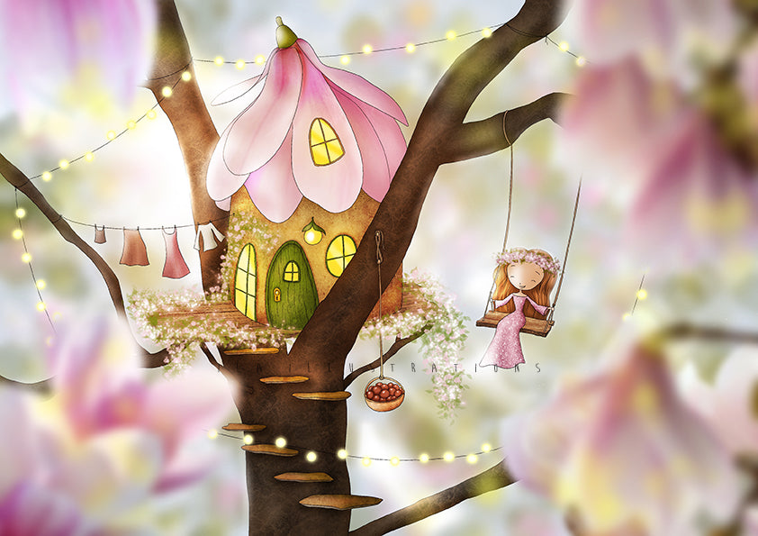 126 - Magnolia House | Kaart Ila Illustrations