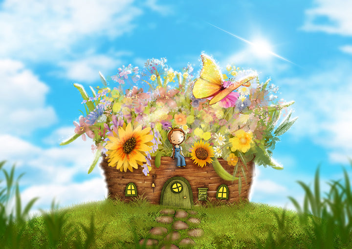 125 - Summer cottage | Kaart Ila Illustrations