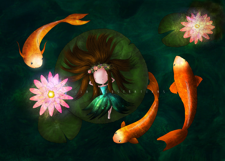 117 - Lady and the Lily | Kaart Ila Illustrations