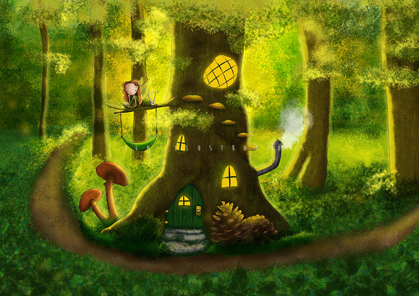 110 - Fairy House | Kaart Ila Illustrations