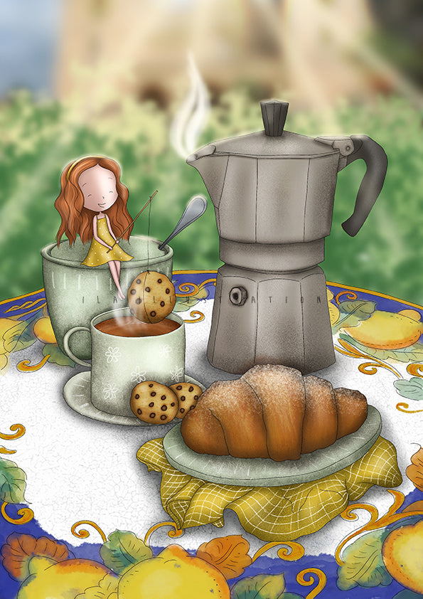 095 - Italian Breakfast | Kaart Ila Illustrations