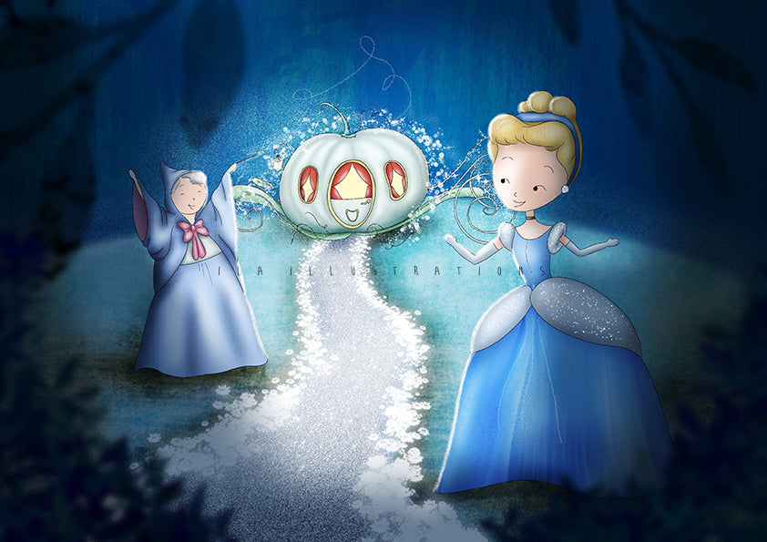 094 - Magic Cinderella | Kaart Ila Illustrations