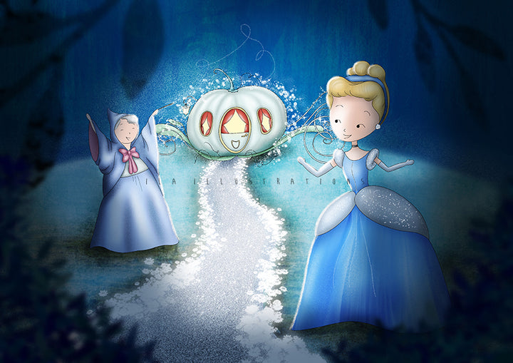 094 - Magic Cinderella | Kaart Ila Illustrations