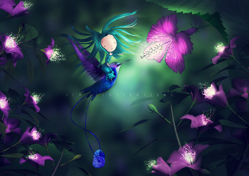 031 - Magic Flower | Kaart Ila Illustrations