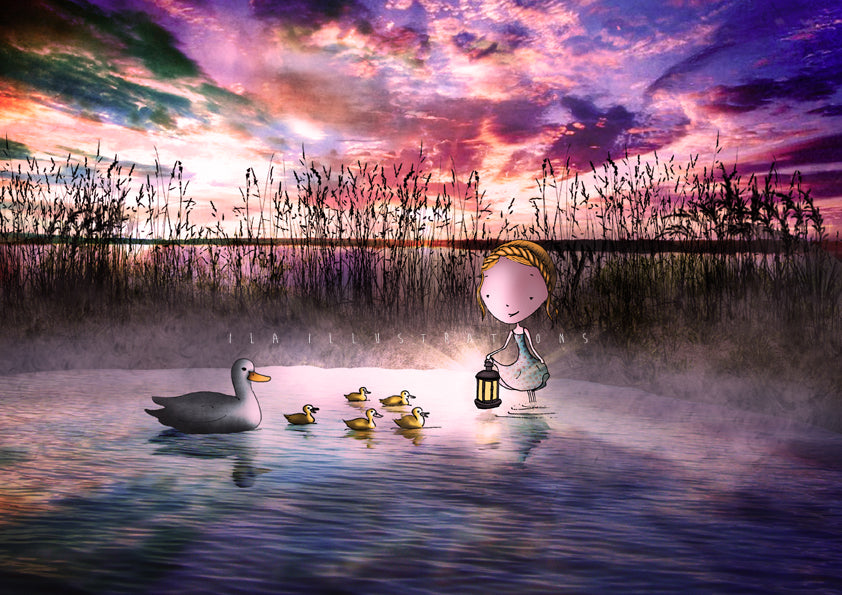 029 - Ducklings | Kaart Ila Illustrations