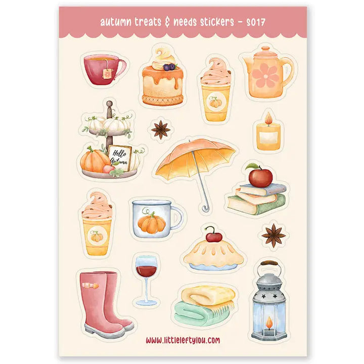 Autumn treats & needs | Stickervel Little Lefty Lou