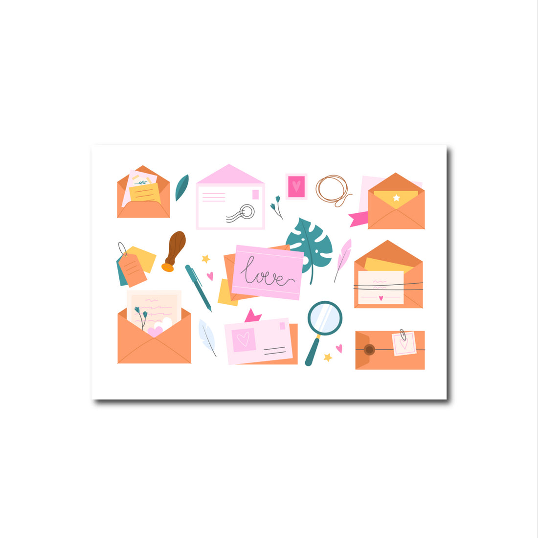 Stationery Oranje | Kaart Only Happy Things