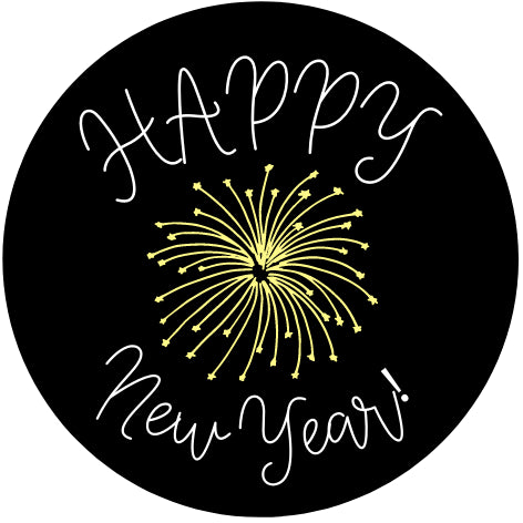 Happy New Year| Sluitstickers 10st.