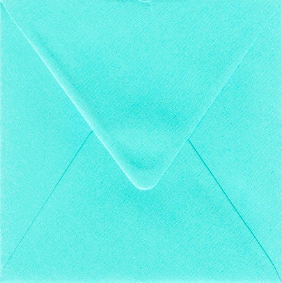 Turquoise| Vierkante envelop