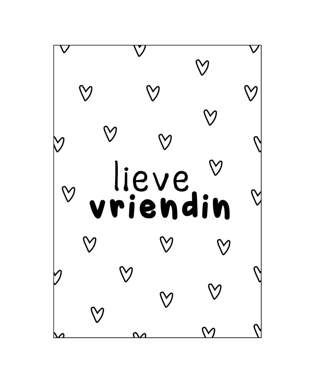 Lieve vriendin | Kaart KP