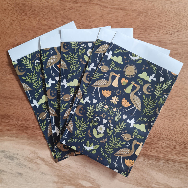 Ooievaar golden| Cadeauzakjes 5st