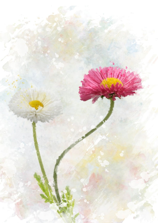 Two flowers| Kaart Fripperies