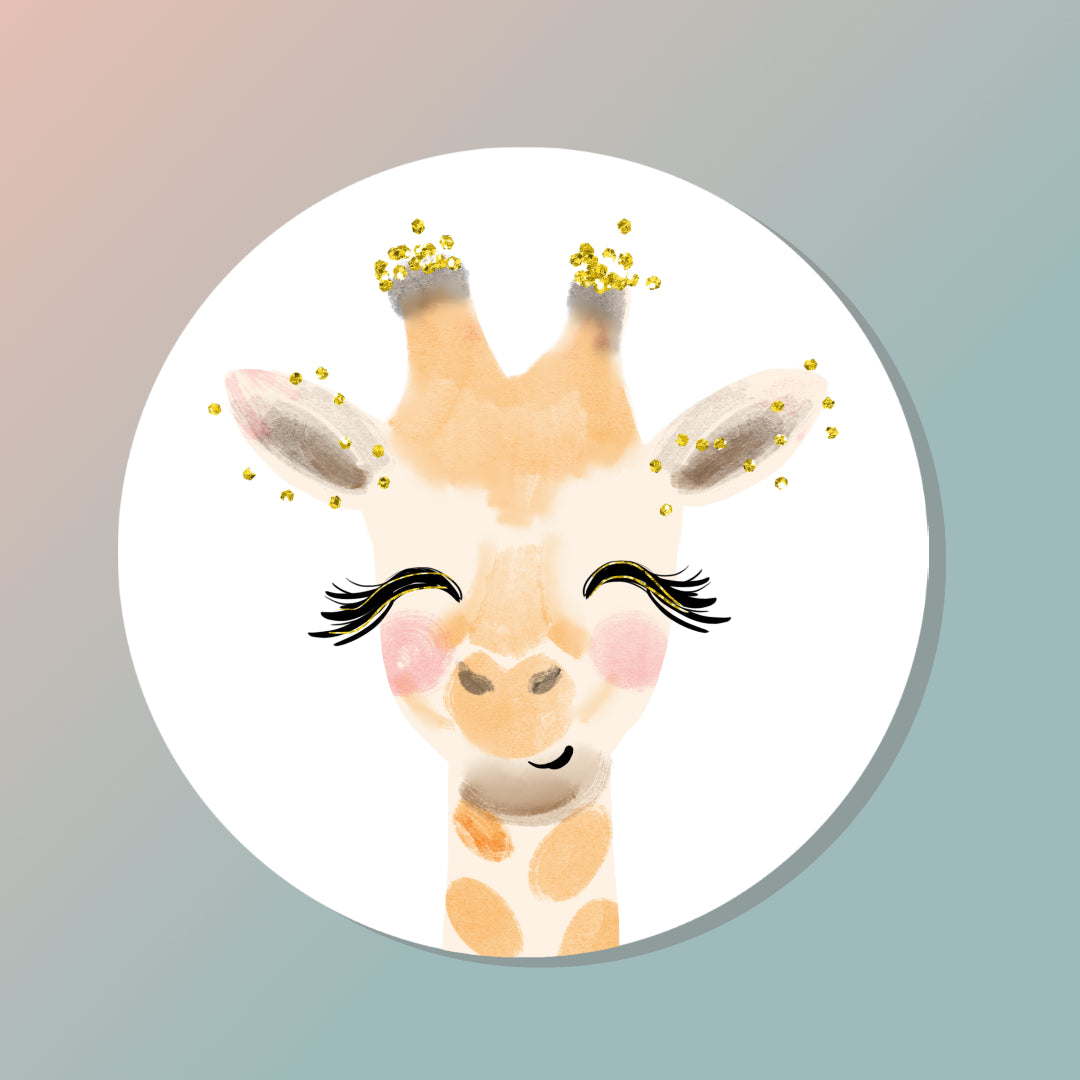 Beestenboel Giraffe | Sluitstickers 10 st.