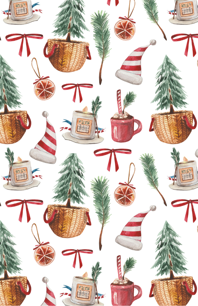 Kerzen und Pinien | Mini-Karten-Freude