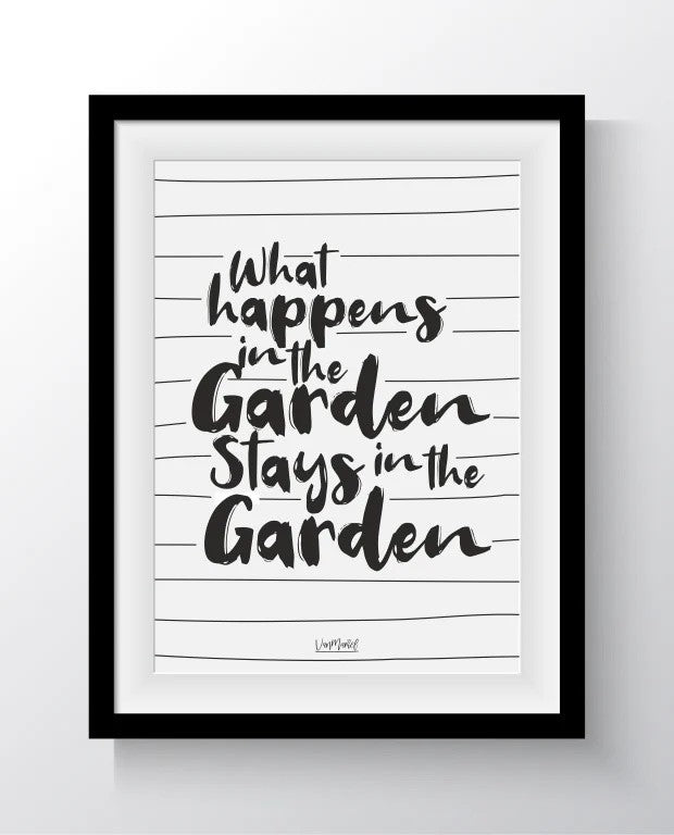 What happens in the garden| Vanmariel