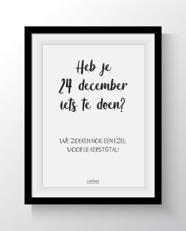 Heb je 24 december iets te doen?| Vanmariel