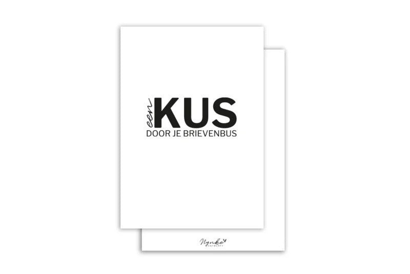 Kus door de brievenbus