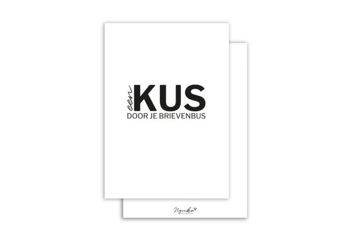 Kus door de brievenbus