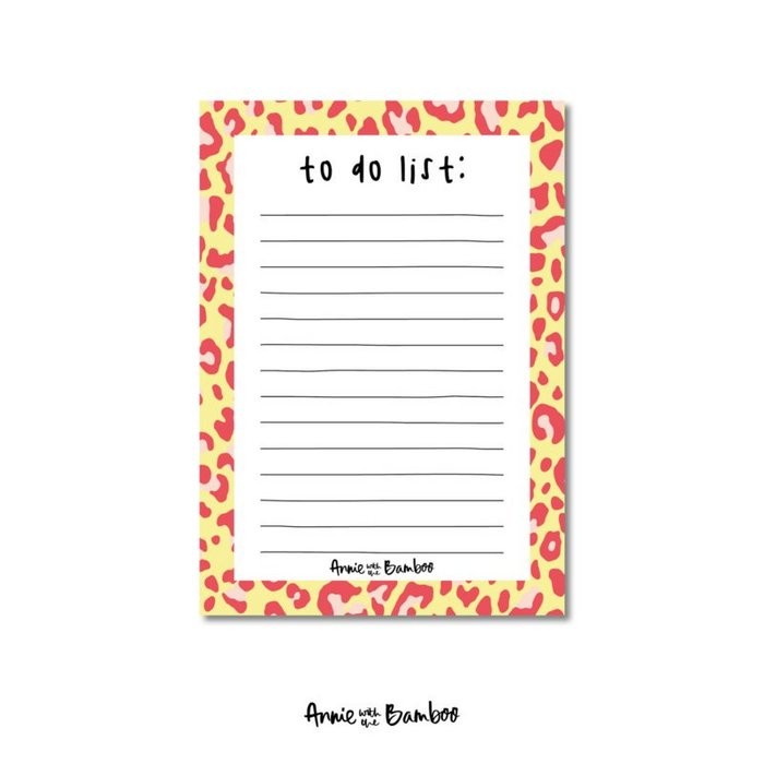 Notitieblok To do list A6| Annie with the bamboo