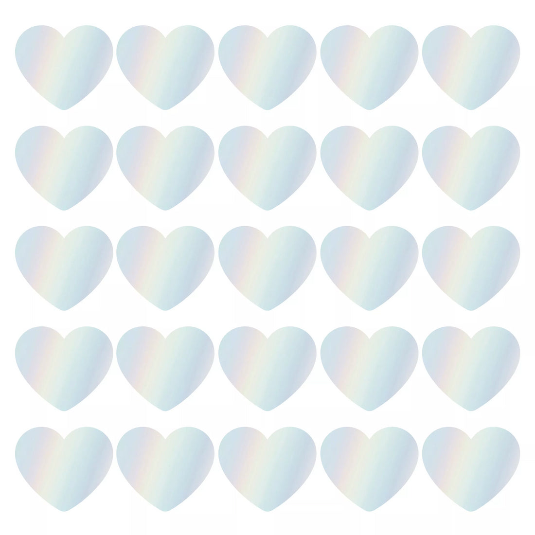 Hearts Holographic | Sluitstickers 10st