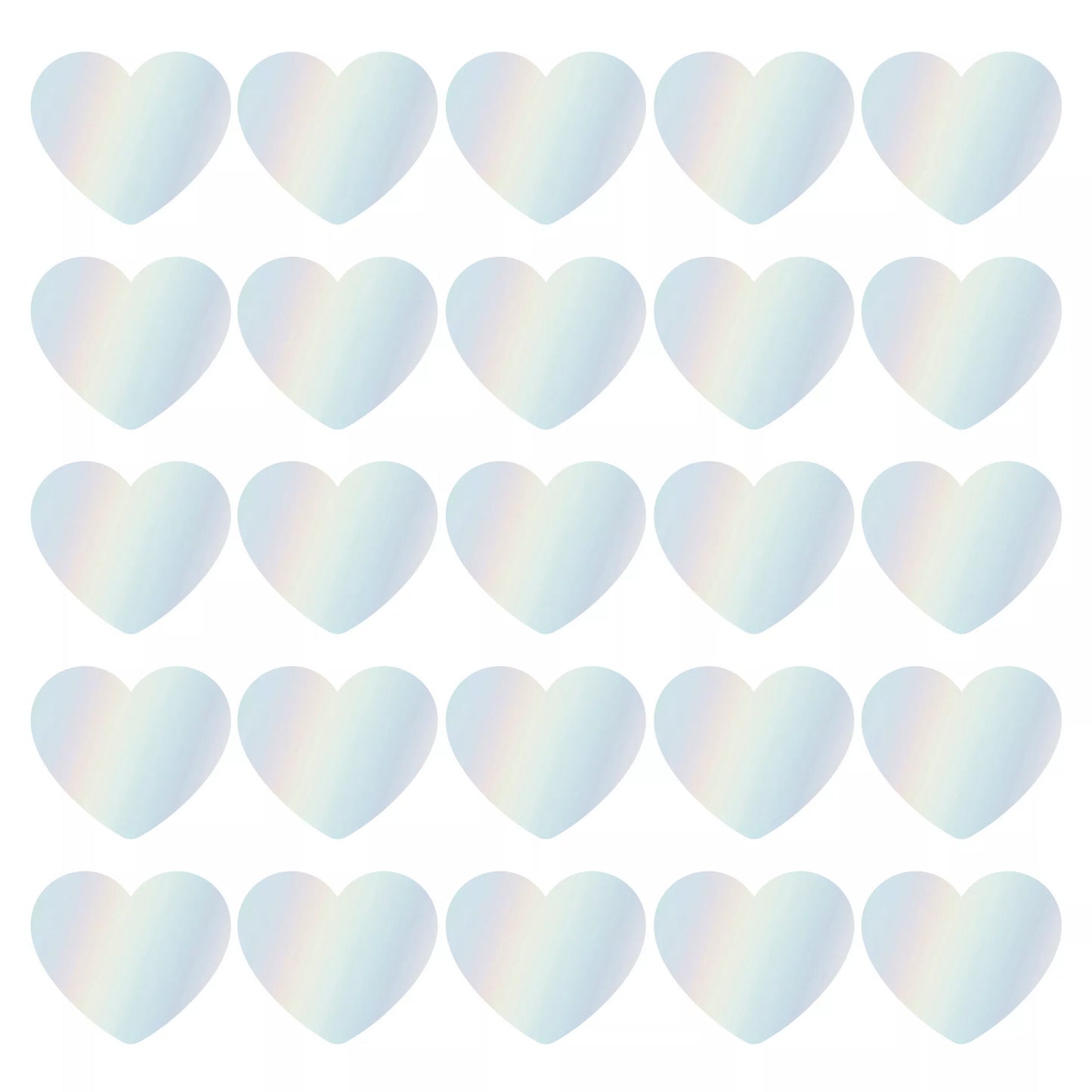 Hearts Holographic | Sluitstickers 10st