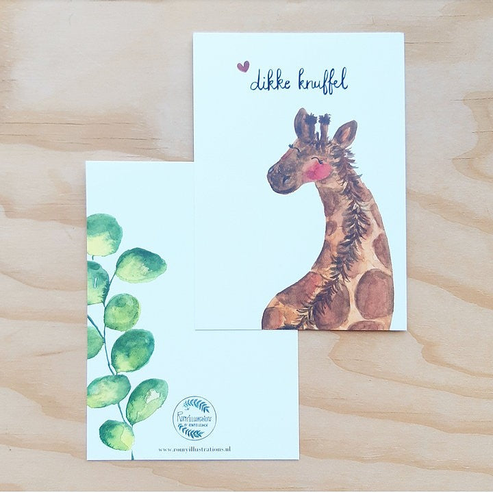 Giraffen-Kuscheltier | Romyillustrationen