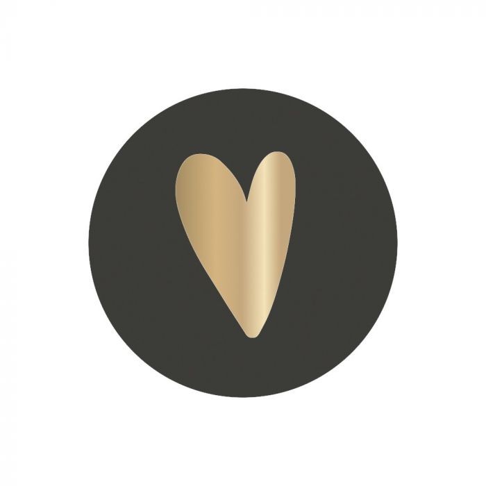 Heart Dark | Sluitstickers 10st