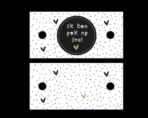 Gek op jou | Cadeaulabel 5st