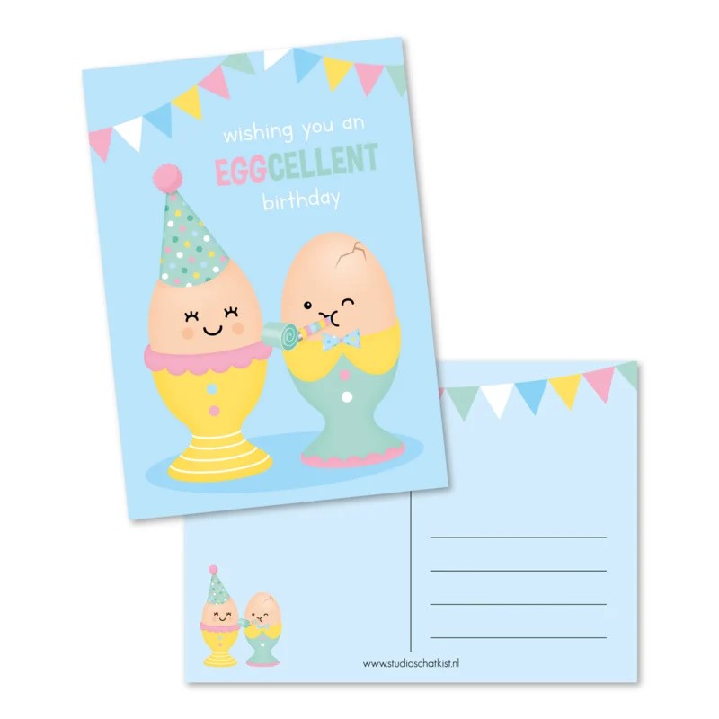 Wishing you an EGGcelent birthday | Studio Schatkist