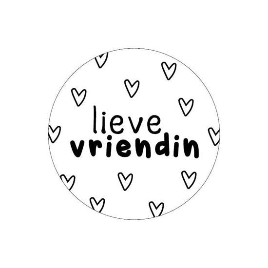 Lieve vriendin| Sluitstickers 10st