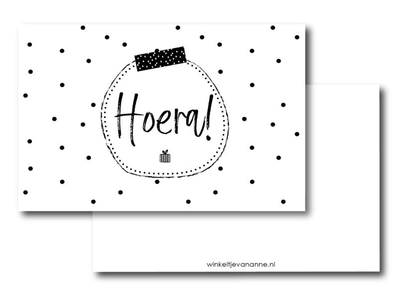 Hoera | Minikaart winkeltjevananne.nl