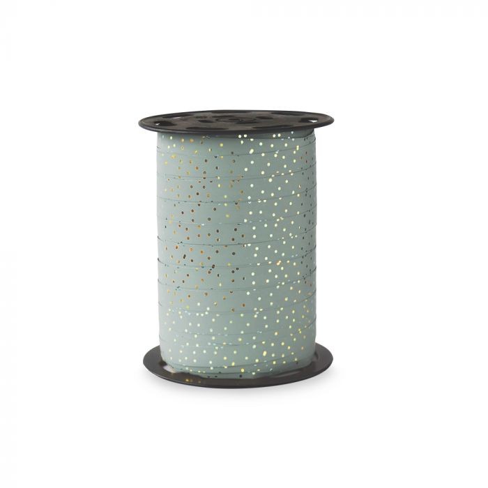 Dots Gold Lightblue| Lint 5m