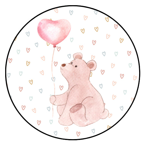 Feest beer | Sluitstickers 10st.