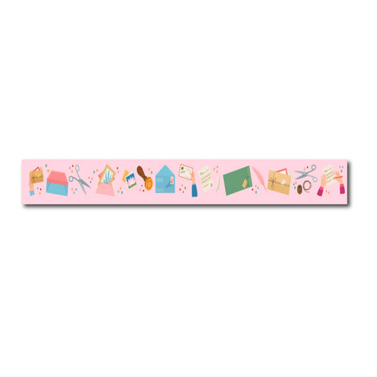 Stationery roze| Washitape Only Happy Things