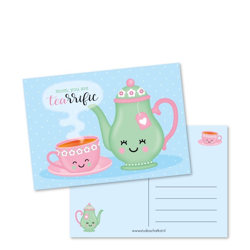 Mom you are TEAriffic| Kaart Studio Schatkist