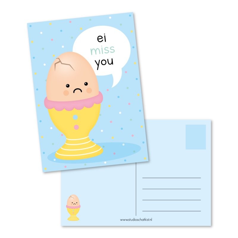 Ei mis you | Kaart Studio Schatkist